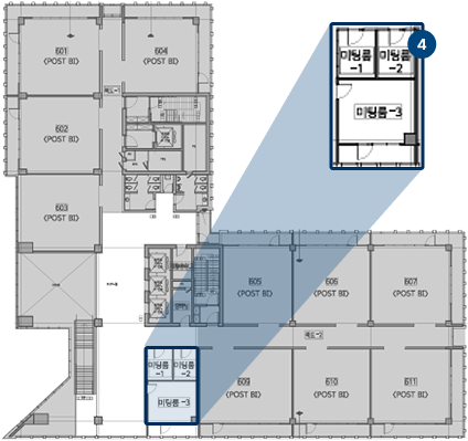 4th Floor Business Support Space Floor Plan